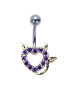 Devil Heart Belly Piercing BP-1916